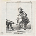 A somewhat naive nurse, from 'News of the day,' published in Le Charivari, January 4, 1871, Honoré Daumier French, Lithograph on newsprint