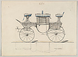 Mail Coach #654, Brewster & Co.  American, Pen and black ink, watercolor