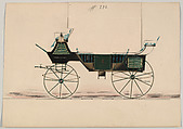 Design for Stage no. 896, Brewster & Co. (American, New York), Pen and black ink, watercolor and gouache with gum arabic.