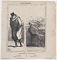 The assemby in Versailles: In January –Wretched winter!... In June –Scoundrel of a summer!..., Honoré Daumier  French, Lithograph on newsprint; second state of two (Delteil)