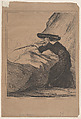 In Spain - Christian charity, from 'News of the day,' published in Le Charivari, May 29, 1872, Honoré Daumier French, Lithograph on brown wove paper; first state of two, unique proof (Delteil)
