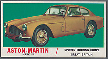 1961 Topps Sports Cars Card Series, Topps Chewing Gum Company (American, Brooklyn), Commercial lithograph