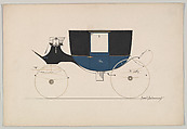Coach (unnumbered), Brewster & Co.  American, Pen and black ink, watercolor and gouache