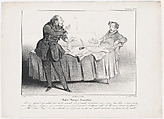 Plate 33: Robert Macaire journalist, from 'Caricaturana,' published in Les Robert Macaires, Honoré Daumier  French, Lithograph on wove paper; second state of two (Delteil)