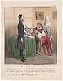 Plate 42: Robert Macaire's boarding school, from 'Caricaturana,' published in Les Robert Macaires, Honoré Daumier  French, Color lithograph on wove paper; third state of three (Delteil)