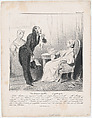 Plate 43: A man of sensitivity at the right price, from 'Caricaturana,' published in Les Robert Macaires, Honoré Daumier  French, Lithograph on wove paper; first state of two (Delteil)