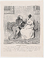 Plate 45: Exploitation of love, from 'Caricaturana,' published in Les Robert Macaires, Honoré Daumier French, Lithograph on wove paper; second state of two (Delteil)