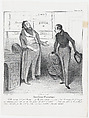 Plate 46: Theatrical agent, from 'Caricaturana,' published in Les Robert Macaires, Honoré Daumier French, Lithograph on wove paper