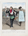 Plate 14: Robert Macaire bookseller, from 'Caricaturana,' published in Les Robert Macaires, Honoré Daumier French, Color lithograph on wove paper; second state of two (Delteil)