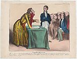 Plate 6: Stockholders' assembly, from 'Caricaturana,' published in Les Robert Macaires, Honoré Daumier French, Color lithograph on wove paper; second state of two (Delteil)