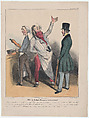 Plate 12: Mr. de Robert Macaire, restauranteur, from 'Caricaturana,' published in Les Robert Macaires, Honoré Daumier French, Color lithograph on wove paper; third state of three (Delteil)