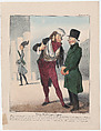 Plate 13: Robert Macaire, business agent, from 'Caricaturana,' published in Les Robert Macaires, Honoré Daumier French, Color lithograph on wove paper; third state of four (Delteil)