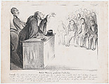 Plate 23: Robert Macaire, Professor of Industry, from 'Caricaturana,' published in Les Robert Macaires, Honoré Daumier French, Lithograph on wove paper; third state of three (Delteil)