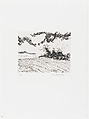 Landscape with sun and dark clouds, Ulf Eriksson Swedish, Etching