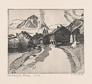 From Sognefjord, Norway, Mons Breidvik Norwegian, Etching; artist's proof