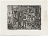 Free Art School Founded by Zahrtmann in Copenhagen in Protest Against the Official School, Paul Simon Christiansen  Danish, Etching and drypoint