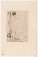 The Model by the Stove, Carl Larsson Swedish, Etching; second state of two