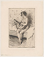 The Guitar Player, Anders Zorn  Swedish, Etching; fourth state of four