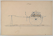 Dog Cart # 928, Brewster & Co.  American, Pen and black ink, watercolor