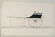 Dog Cart (unnumbered), Brewster & Co.  American, Pen and black ink, watercolor and gouache