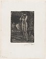 The First Pose, Anders Zorn  Swedish, Etching; third state of three (Asplund)