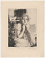 Emma Rasmussen, Anders Zorn  Swedish, Etching; only state