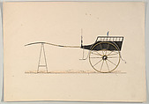 Village Cart (unnumbered), Colored engraving with gum arabic