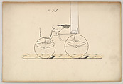 Design for Phaeton, no. 158, Brewster & Co. (American, New York), Pen and black ink, watercolor and gouache