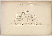 Design for Phaeton, no. 158, Brewster & Co. (American, New York), Pen and black ink, watercolor and gouache