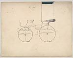 Design for Phaeton, no. 160, Brewster & Co. (American, New York), Graphite, pen and black ink