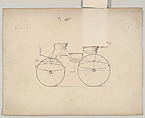 Phaeton #160, Brewster &amp; Co. (American, New York), Graphite, pen and black ink