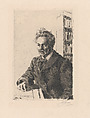 August Strindberg, Anders Zorn  Swedish, Etching; second state of two