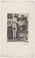 Model Before Picture, Anders Zorn  Swedish, Etching; second state of two