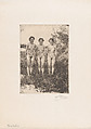 Three Sisters, Anders Zorn  Swedish, Etching; third state of three