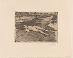 On the Sands, Anders Zorn Swedish, Etching; second state of three