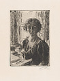The Crown Princess Margaret of Sweden, Anders Zorn Swedish, Etching; third state of three