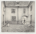 Backyard Summer (Bakgårdssommar), from "The Swedish Fine Art Print Society Portfolio" (Föreningen för Grafisk Konst), Björn Jonson Swedish, Lithograph