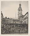 Royal Palace and Cathedral, Stockholm, from "The Swedish Fine Art Print Society Portfolio" (Föreningen för Grafisk Konst), Harald Sallberg Swedish, Etching