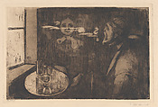 Tête-á-Tête, Edvard Munch Norwegian, Drypoint with etching and burnishing; second state of three (Woll)