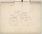 Design for Phaeton, no. 164, Brewster &amp; Co. (American, New York), Pen and black ink