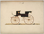Phaeton #182, Brewster & Co.  American, Pen and black ink, watercolor and gouache with gum Arabic