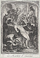 Saint Lawrence at the Stake, Anonymous, Engraving; reduced copy
