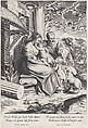 The Holy Family with Saint John the Baptist, Michel Lasne  French, Engraving
