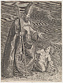 Saint Augustine, appearing to a child on a beach, Alexander Voet II Flemish, Engraving; first state of two (Hollstein)