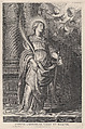 Saint Catherine, Schelte Adams à Bolswert  Dutch, Engraving