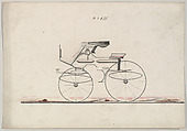 Dog Cart" Phaeton #611, Brewster & Co.  American, Pen and black ink, watercolor