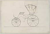 Design for Phaeton (unnumbered), Brewster & Co. (American, New York), Pen and black ink