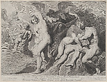 Ixion deceived by Hera, Pieter Van Sompel  Dutch, Engraving; fourth state of four (Hollstein)