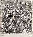 Cambyses punishing the unjust judge Sisamnes, Rombout Eynhoudts  Dutch, Etching