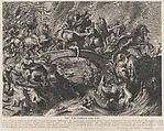 The Battle of the Amazons, Gaspard Duchange French, Etching and engraving; first state of two (Dutuit)